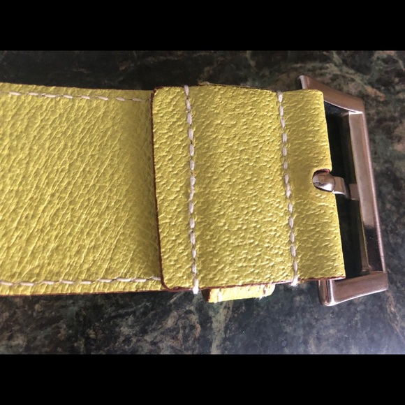 PRADA lime leather belt, Size 78/28, Excellent - Picture 5 of 14